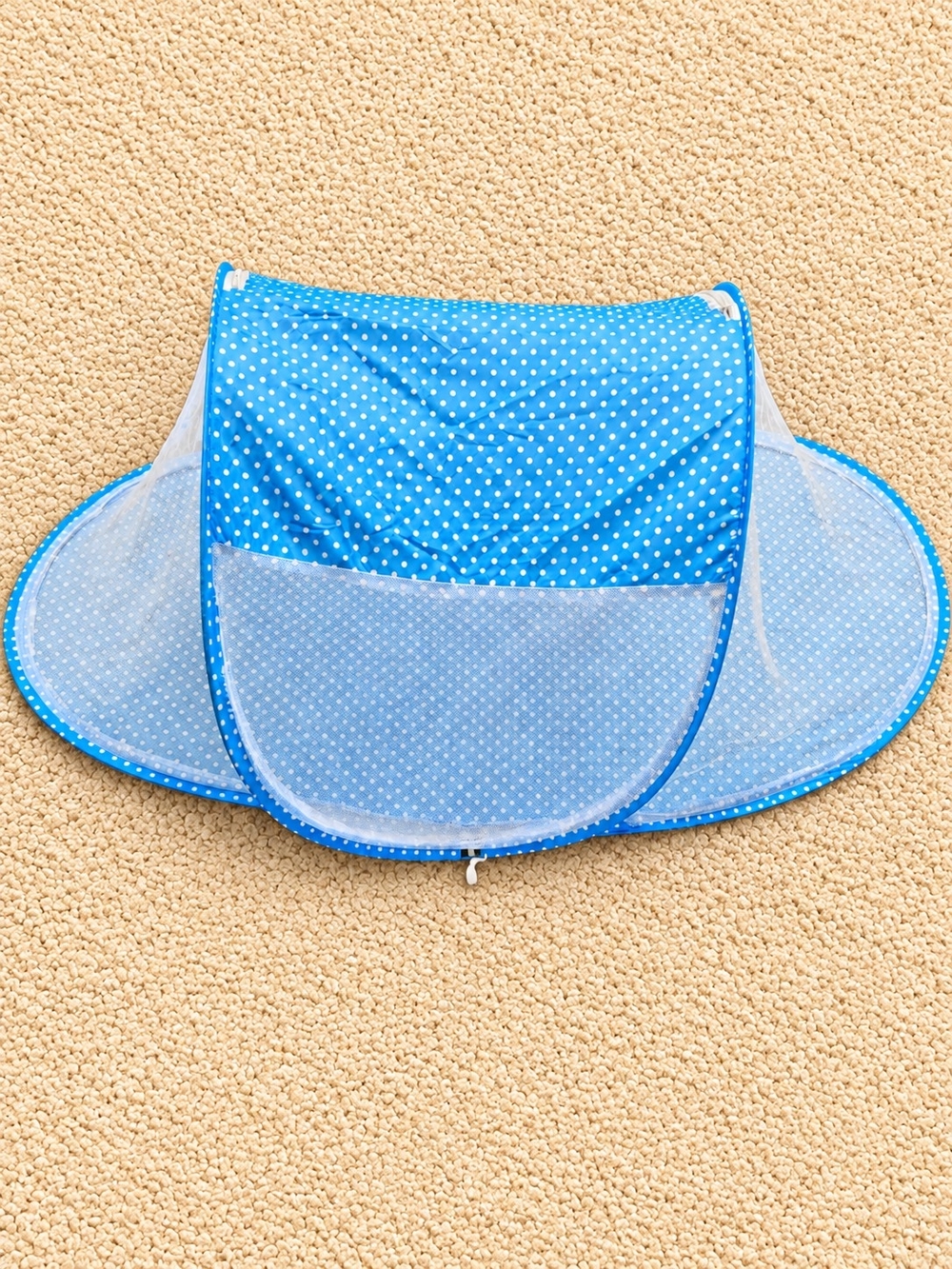 Blue Baby Kids Polka Dot Sun Shade Canopy